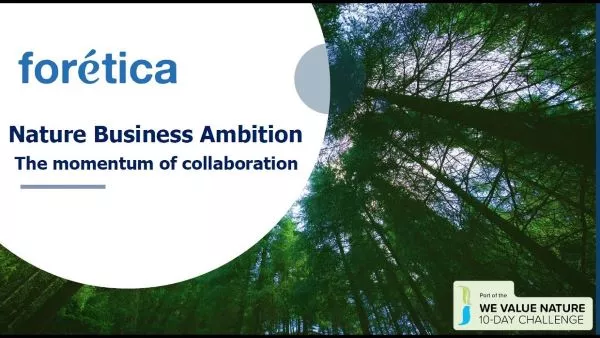 Nace “Nature Business Ambition”, la iniciativa de Forética que impulsa el compromiso empresarial con la naturaleza