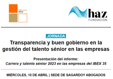 Presentación del informe: Carrera y talento sénior 2023 en las empresas del IBEX 35