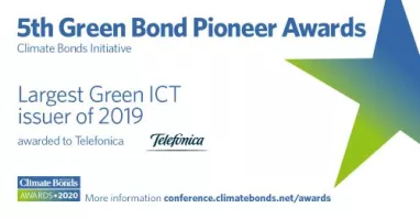 Telefónica recibe el premio por ser el mayor emisor verde del sector tic