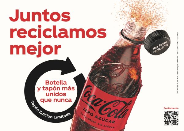 España, primer país europeo en probar los tapones adheridos a las nuevas botellas de Coca-Cola
