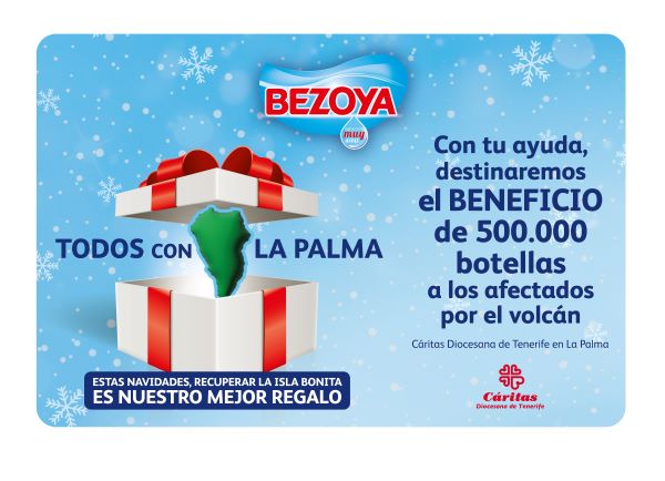 Estas navidades Beyoza hará una donación a los damnificados de La palma